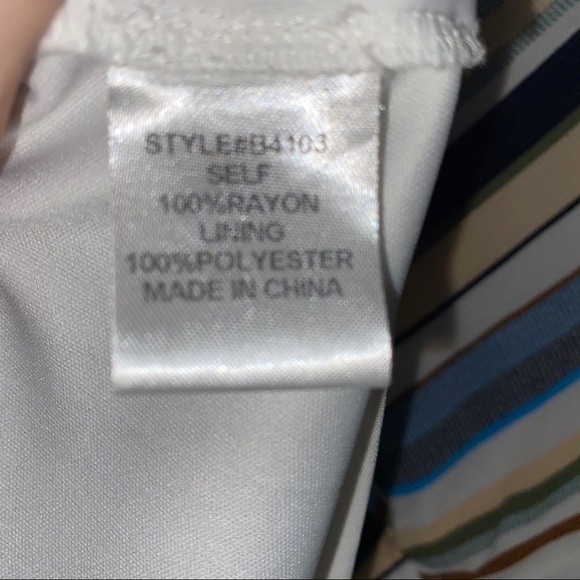 JODIFL Striped Boho Surplice Flutter Sleeve Dress Size M🔥 - Picture 7 of 8